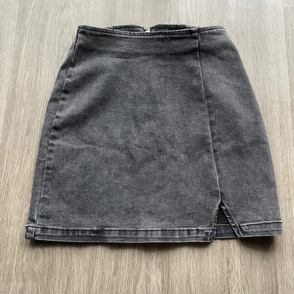Wild Fable Black Denim Mini Skirt